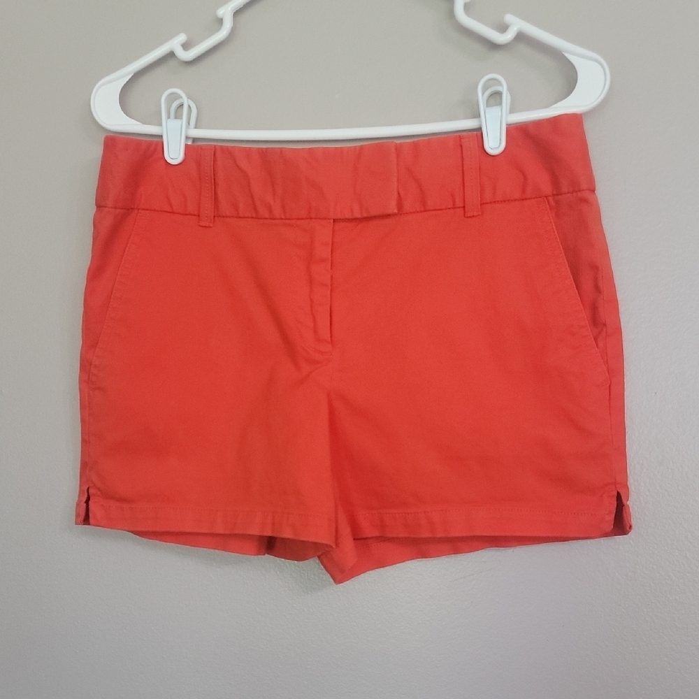 LOFT Orange The Riviera Shorts Size 4